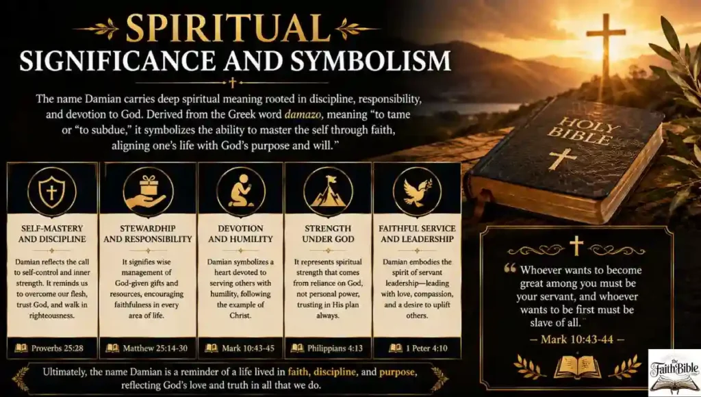 Damian Name Meaning Bible