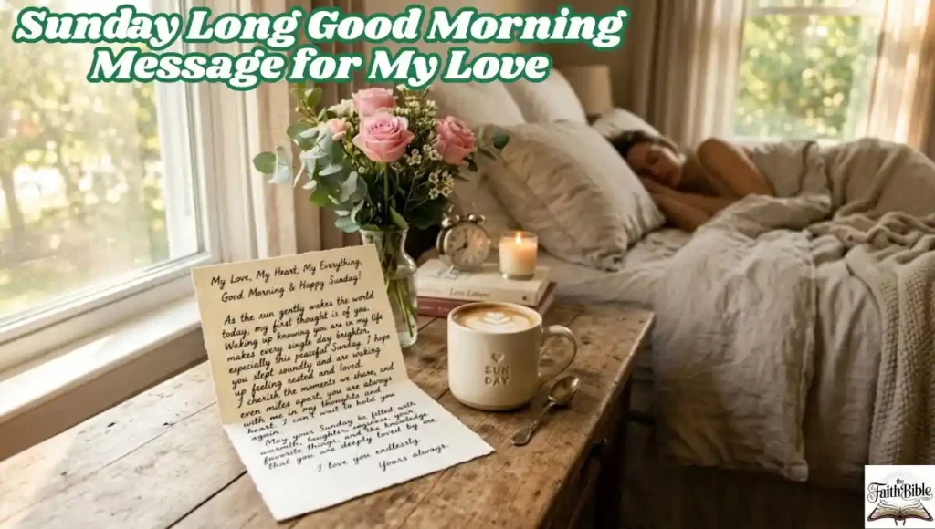 Sunday Long Good Morning Message for My Love