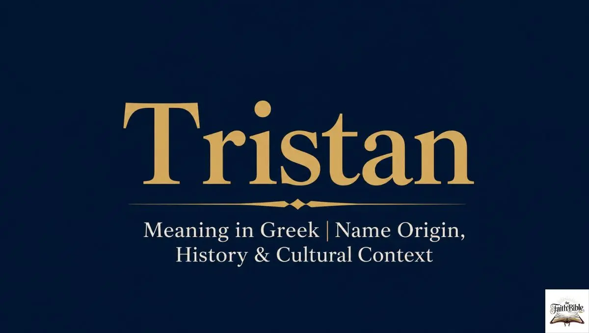 Tristan Meaning in Greek