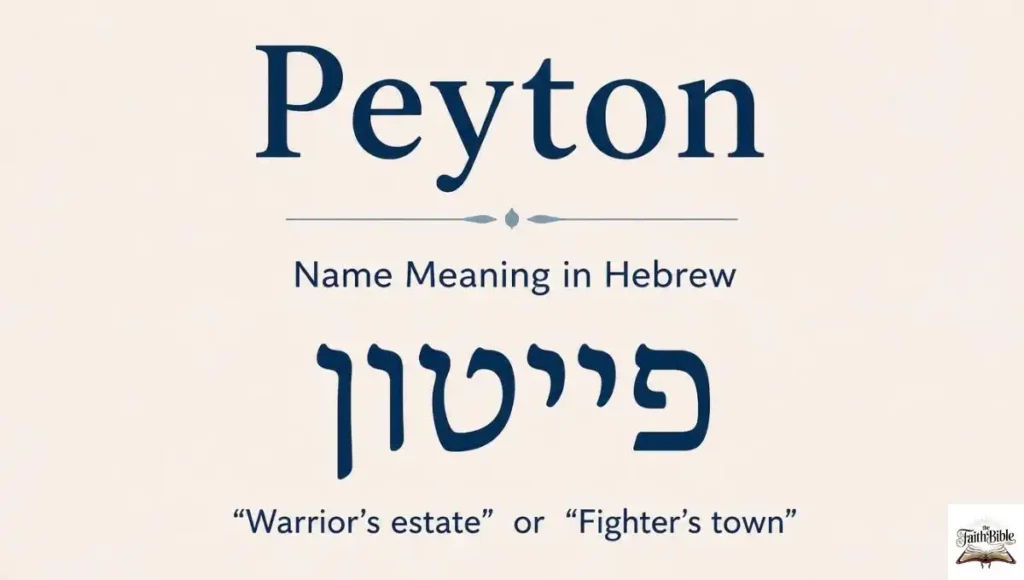 Peyton Name