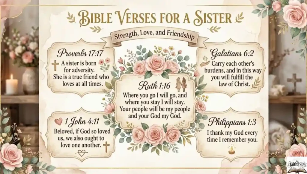 Bible Verses For A Sister