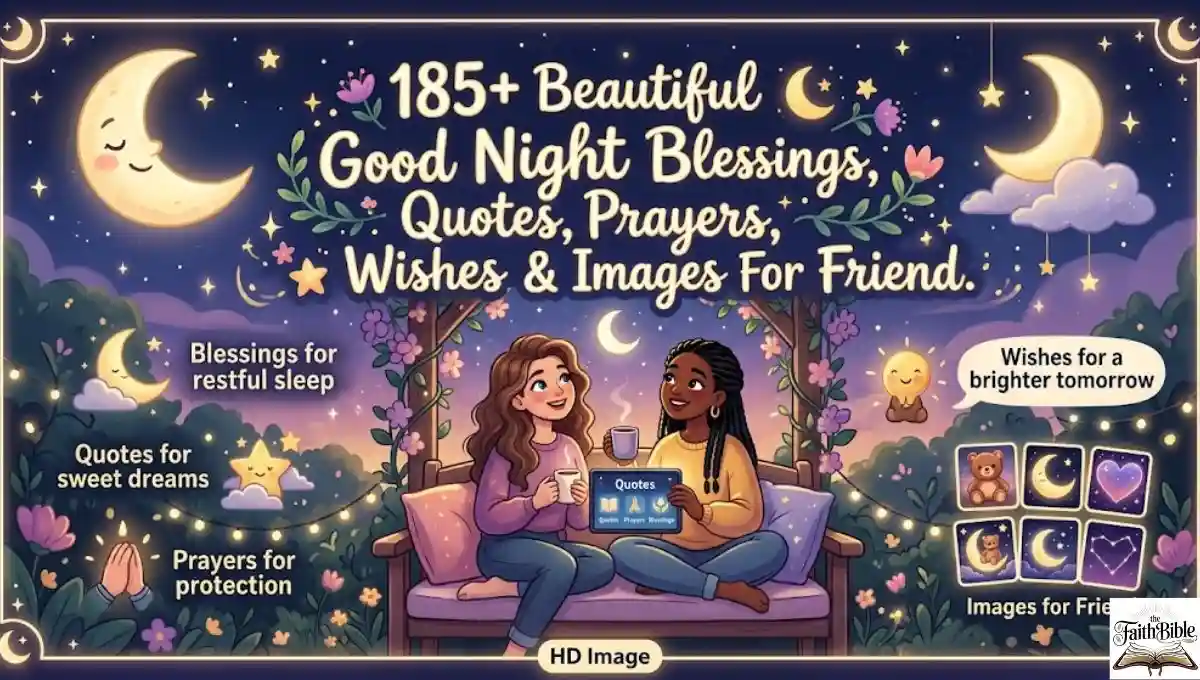 185+ Beautiful Good Night Blessings, Quotes, Prayers, Wishes & Images For Friend
