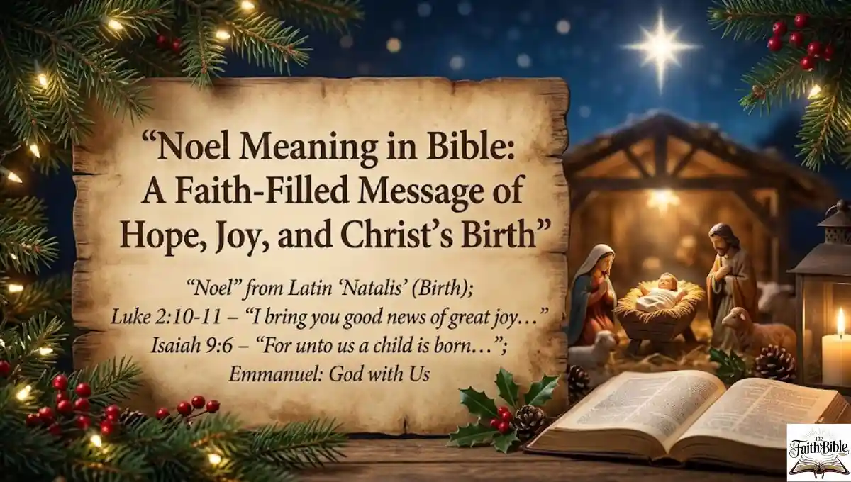 Noel Meaning in Bible: A Faith-Filled Message of Hope, Joy, and Christ's Birth