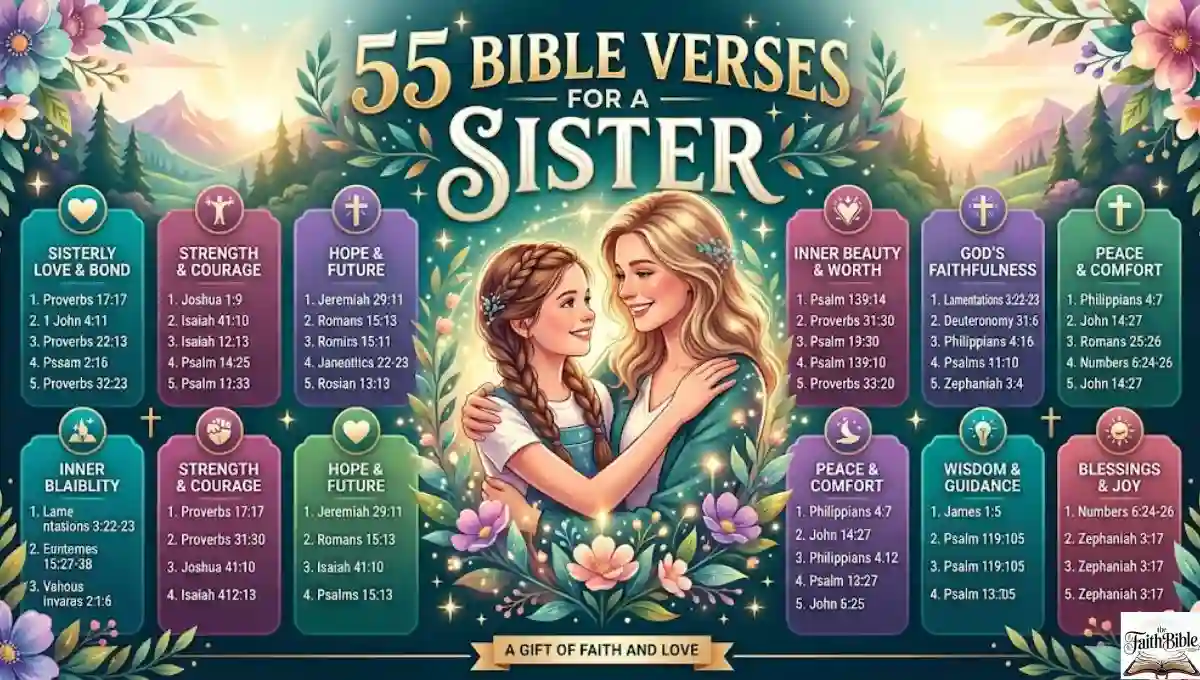 55 Bible Verses For A Sister