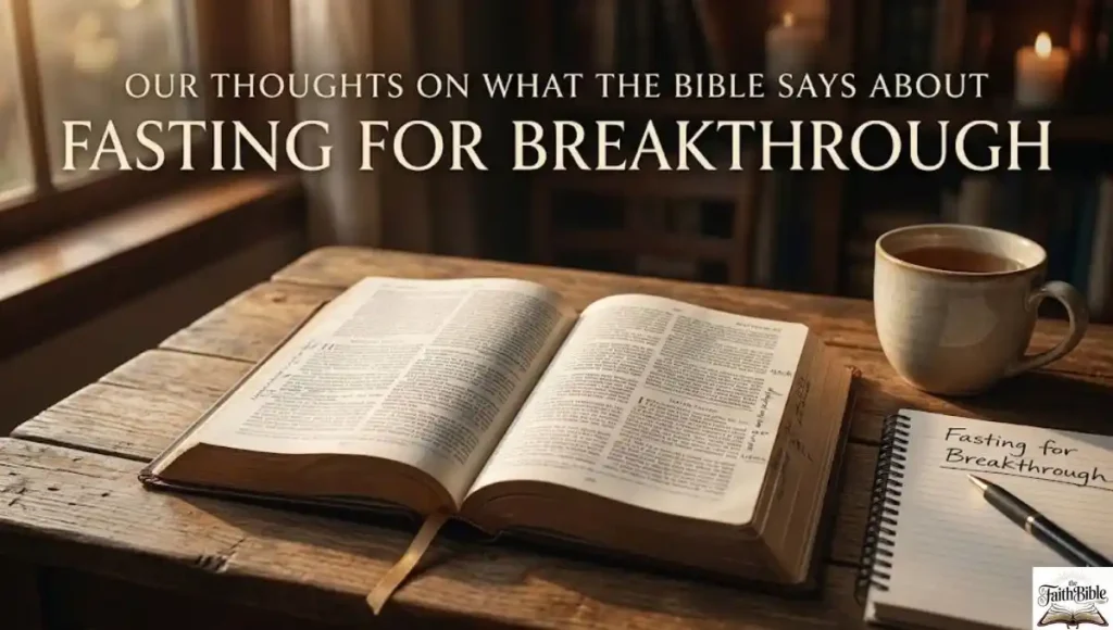 Our Thoughts On What the Bible Says About Fasting for Breakthrough