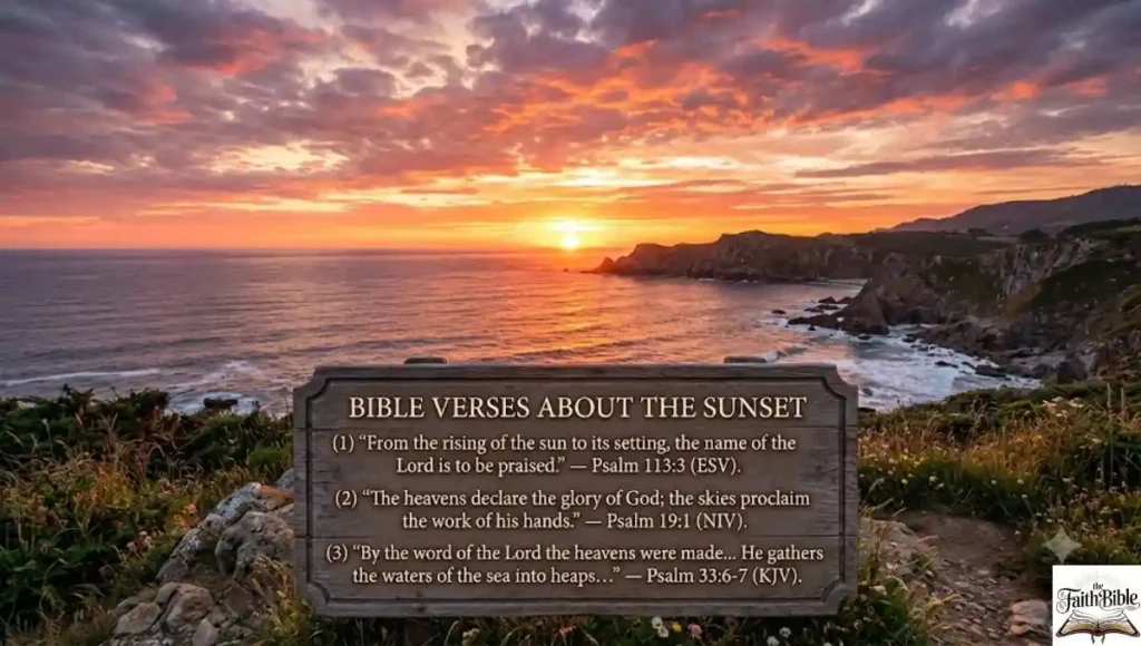 Bible Verses About the Sunset
